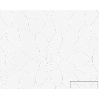   AS CREATION MeisterVlies Create 95071-0 fehér virág mintás festhető tapéta