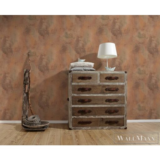 AS CREATION Elements 95391-3 barna rozsda absztrakt tapéta