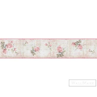   AS CREATION Only Borders 95665-1 pink rózsa mintás modern bordűr