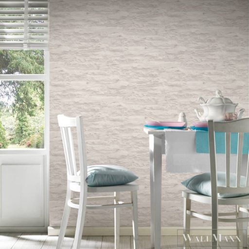 AS CREATION Elements II 9590-83 krémszínű fa, kő, tégla modern tapéta