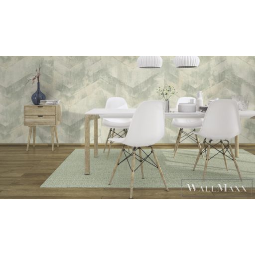 RASCH Axiom 959819 zöld koptatott mintás elegáns XXL tapéta