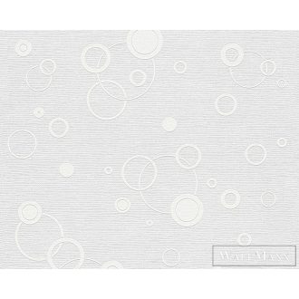   AS CREATION MeisterVlies Create 96061-0 fehér retro mintás festhető tapéta