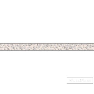   AS CREATION Only Borders 96209-1 ezüst levél mintás modern bordűr