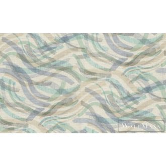   RASCH Jolly 970227 türkíz hullámos Vidám méteres tapéta