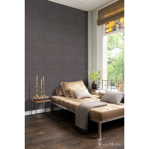 RASCH Metal Spirit 977448 fekete parafa mintás elegáns XXL tapéta