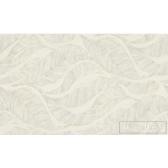   RASCH Ascona 979008 bézs levél mintás szofisztikált XXL tapéta