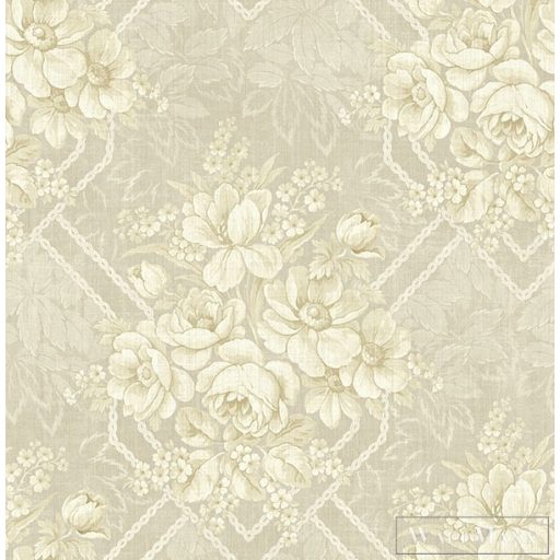 KT-EXCLUSIVE AnnaBelle AK40007 bézs virág mintás barokk tapéta