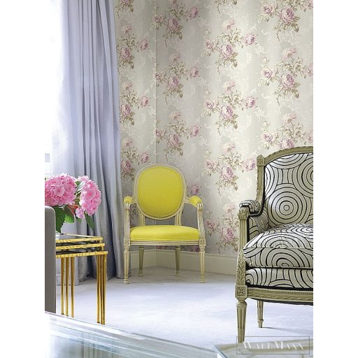 KT-EXCLUSIVE AnnaBelle AK40309 lila rózsa mintás barokk tapéta