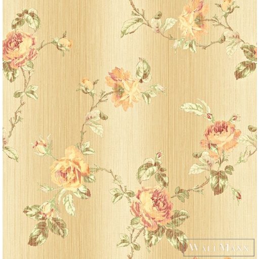 KT-EXCLUSIVE AnnaBelle AK40405 arany rózsa mintás barokk tapéta