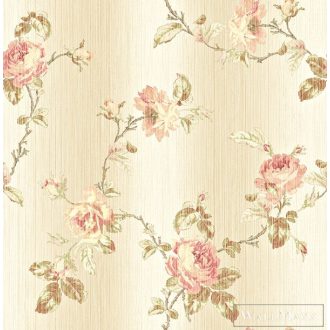   KT-EXCLUSIVE AnnaBelle AK40407 bézs rózsa mintás barokk tapéta