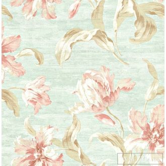   KT-EXCLUSIVE AnnaBelle AK40602 rózsaszín levél mintás barokk tapéta
