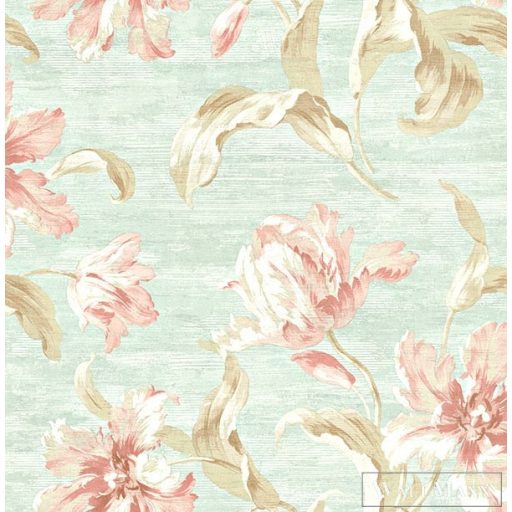 KT-EXCLUSIVE AnnaBelle AK40602 rózsaszín levél mintás barokk tapéta