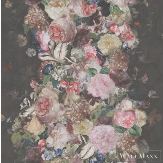   SketchTwenty Chelsea 2023 CH01323 faszén színű virágmintás tapéta