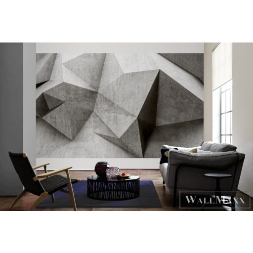 AS CREATION Beton 2 DD113522 sötét beton mintás térhatású digitális panel