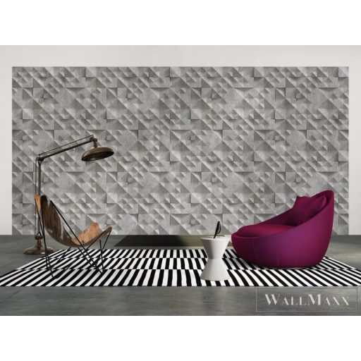 AS CREATION Beton 2 DD113532 sötét beton mintás térhatású digitális panel