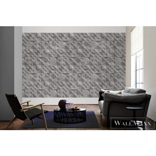 AS CREATION Beton 2 DD113532 sötét beton mintás térhatású digitális panel