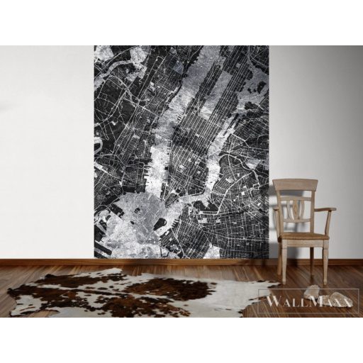 AS Creation Metropolitan Stories 2 2023 DD118828 fekete, fehér New York mintás Jelenet vlies digitális panel