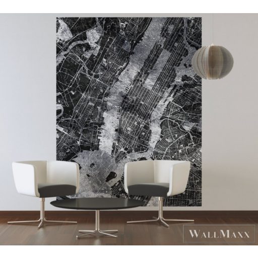 AS Creation Metropolitan Stories 2 2023 DD118828 fekete, fehér New York mintás Jelenet vlies digitális panel