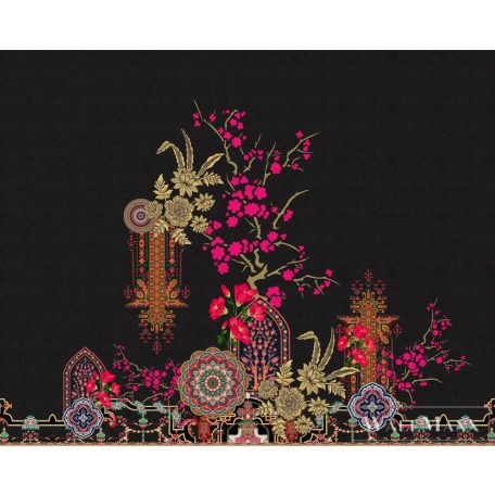 AS CREATION Walls by Patel 3 DD121840 fekete oriental garde 2 digitális panel