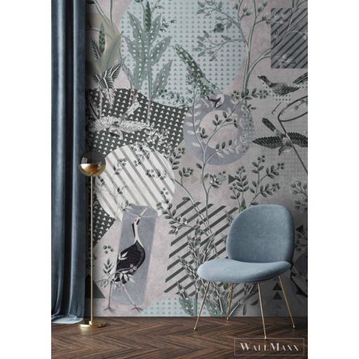 AS CREATION Walls by Patel 3 DD121852 szürke birds play grou 1 digitális panel