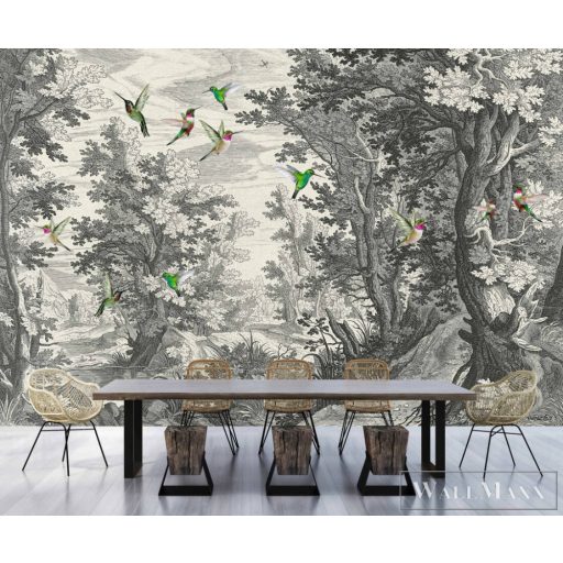 AS CREATION Walls by Patel 3 DD121876 bézs fancy forest 1 digitális panel