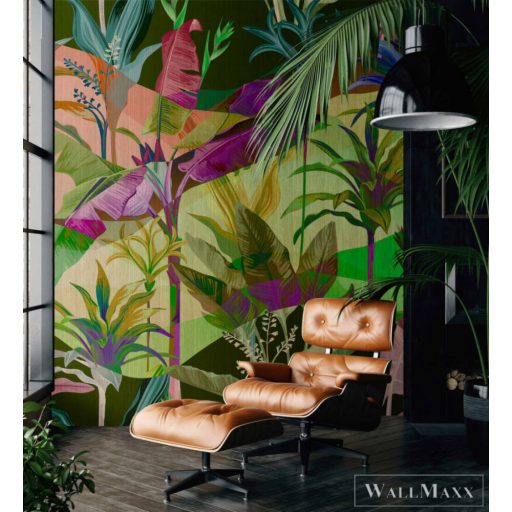 AS CREATION Walls by Patel 3 DD121892 zöld palmyra 2 digitális panel