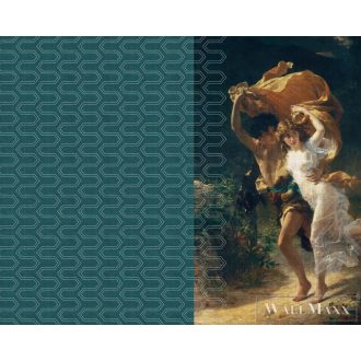   AS CREATION Walls by Patel 3 DD122156 türkiz CORTINA 3 digitális panel