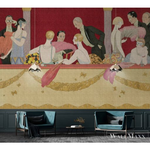 AS CREATION Walls by Patel 3 DD122268 piros BABYLON 2 digitális panel