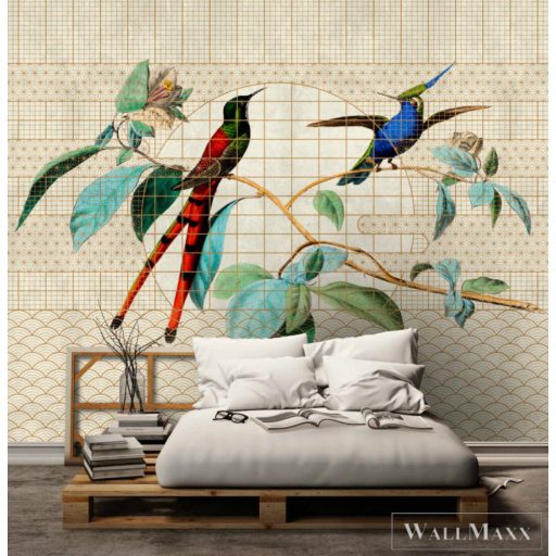 AS CREATION Walls by Patel 3 DD122432 bézs VOLIERE 2 digitális panel