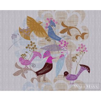   AS CREATION Walls by Patel 3 DD122444 kék BIRDLAND 1 digitális panel