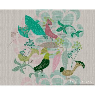   AS CREATION Walls by Patel 3 DD122452 bézs BIRDLAND 3 digitális panel