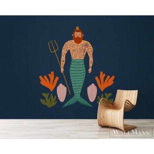 AS CREATION Walls by Patel 3 DD122456 kék DOWN UNDER 1 digitális panel