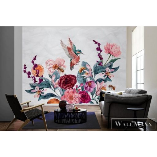 AS CREATION DesignWalls 2 DD123457 színes virág mintás grafikus digitális panel