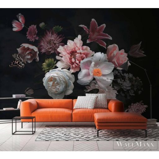 AS CREATION DesignWalls 2 DD123459 sötét virág mintás fotografikus digitális panel