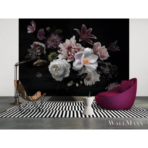 AS CREATION DesignWalls 2 DD123459 sötét virág mintás fotografikus digitális panel