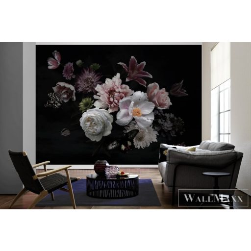 AS CREATION DesignWalls 2 DD123459 sötét virág mintás fotografikus digitális panel