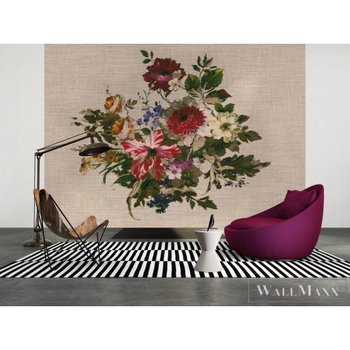 AS CREATION DesignWalls 2 DD123461 bézs virág mintás grafikus digitális panel