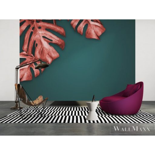 AS CREATION DesignWalls 2 DD123481 vörös filodendron mintás grafikus digitális panel