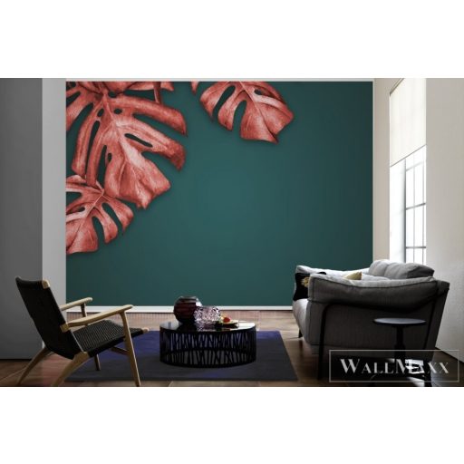 AS CREATION DesignWalls 2 DD123481 vörös filodendron mintás grafikus digitális panel