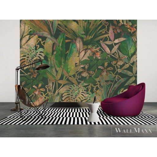 AS CREATION DesignWalls 2 DD123490 színes levél mintás grafikus digitális panel