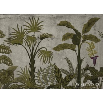   AS CREATION DesignWalls 2 DD123498 zöld deszka mintás fotografikus digitális panel