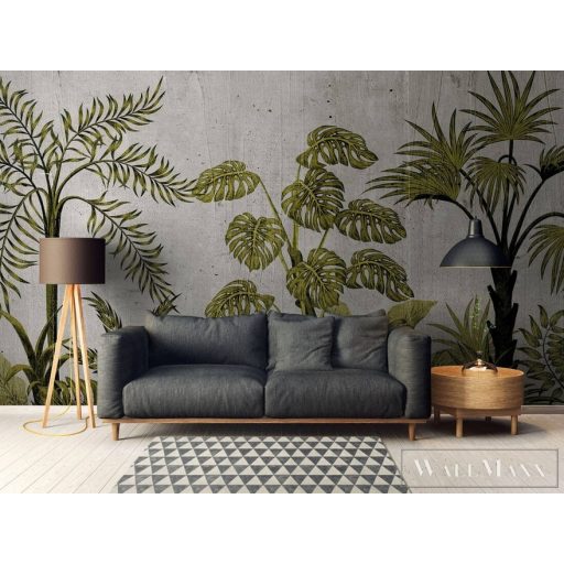 AS CREATION DesignWalls 2 DD123500 zöld deszka mintás fotografikus digitális panel