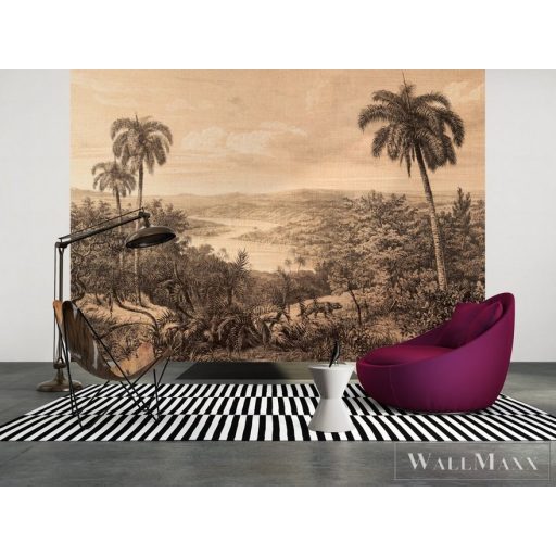 AS CREATION DesignWalls 2 DD123504 bézs dzsungel mintás grafikus digitális panel