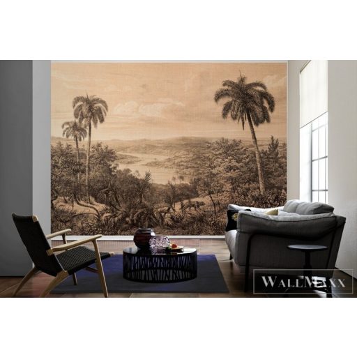 AS CREATION DesignWalls 2 DD123504 bézs dzsungel mintás grafikus digitális panel