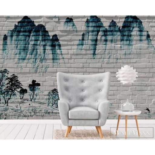 AS CREATION DesignWalls 2 DD123508 kék tégla mintás fotografikus digitális panel