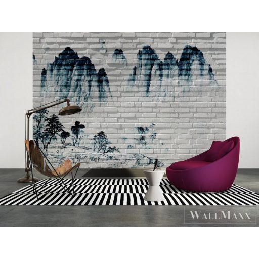 AS CREATION DesignWalls 2 DD123508 kék tégla mintás fotografikus digitális panel