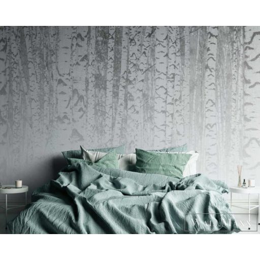 AS CREATION DesignWalls 2 DD123526 fehér nyírfa mintás grafikus digitális panel