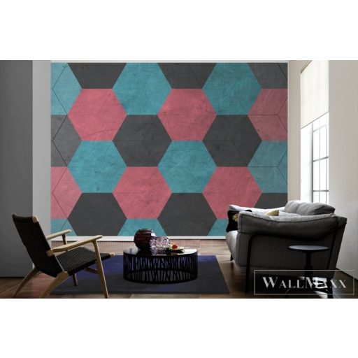 AS CREATION DesignWalls 2 DD123559 színes kocka mintás térhatású digitális panel