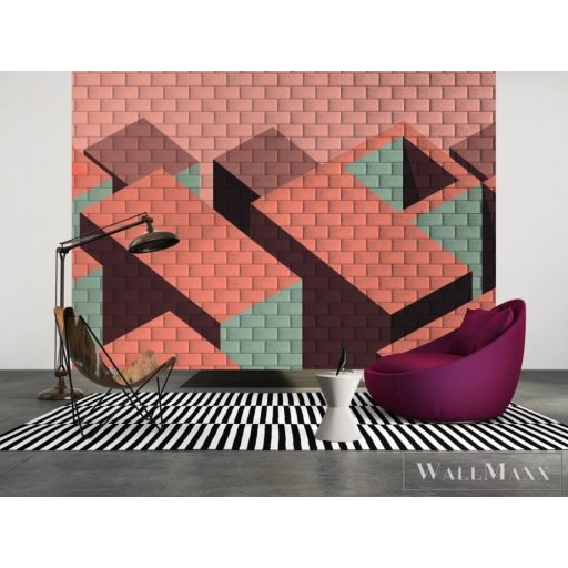 AS CREATION DesignWalls 2 DD123570 vörös tégla mintás térhatású digitális panel
