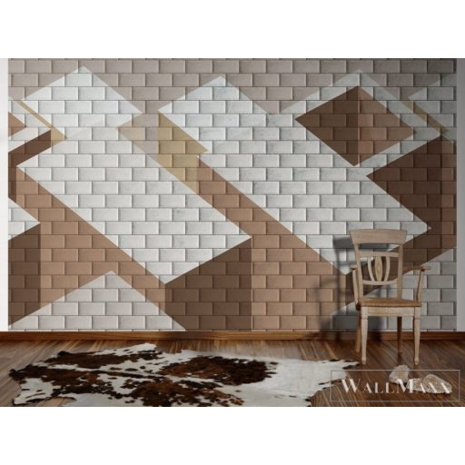 AS CREATION DesignWalls 2 DD123572 bézs tégla mintás térhatású digitális panel